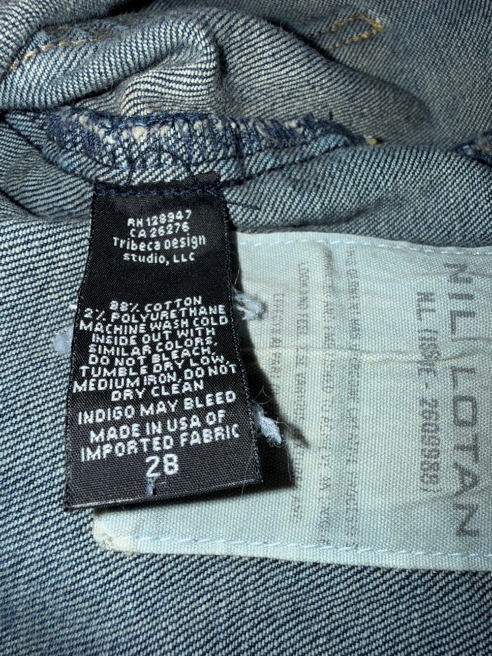 Nili Lotan Shon Bow Leg Classic Wash Jeans size 28-6 Runs large see measurements - Picture 16 of 16